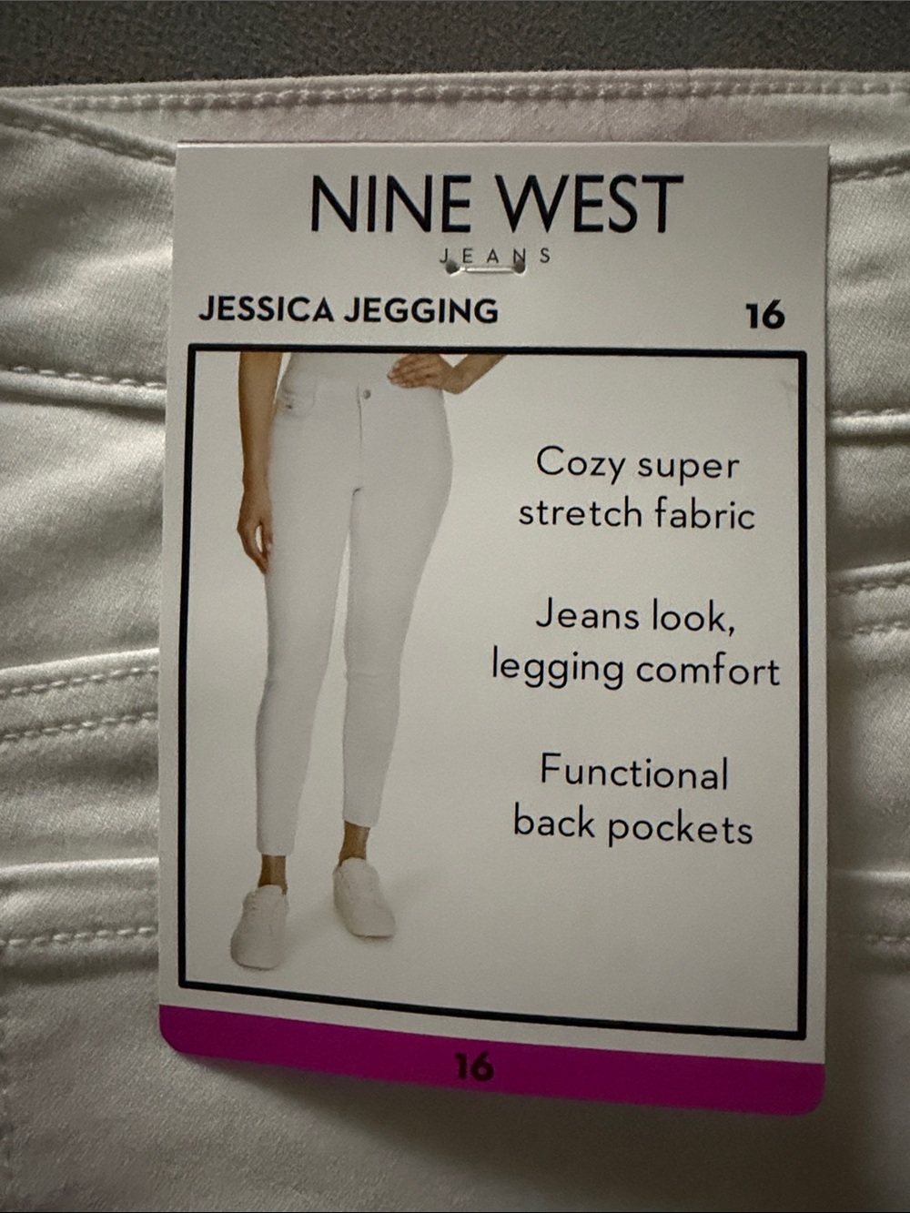 Nine West White Stretch Jegginga